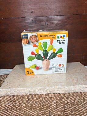 Plan Toys #4101 Balancing Cactus Wood Strategy Game Toy Complete Set